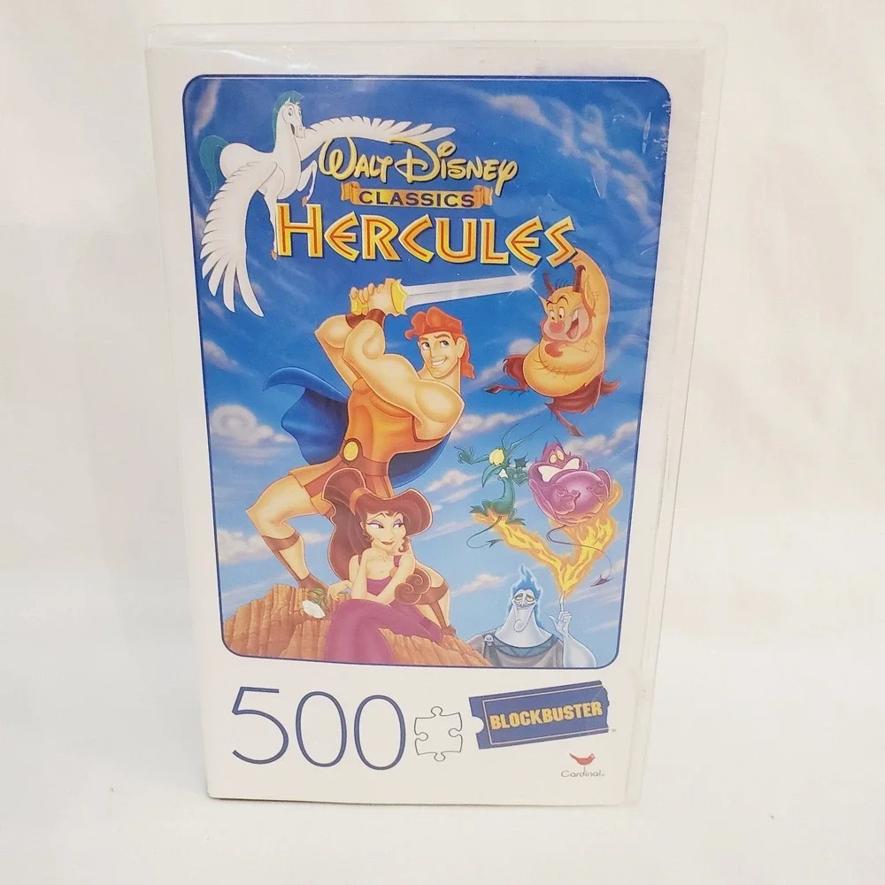 Blockbuster Video Disney Puzzle Hercules‎ VHS Case 500 Pc  Cardinal